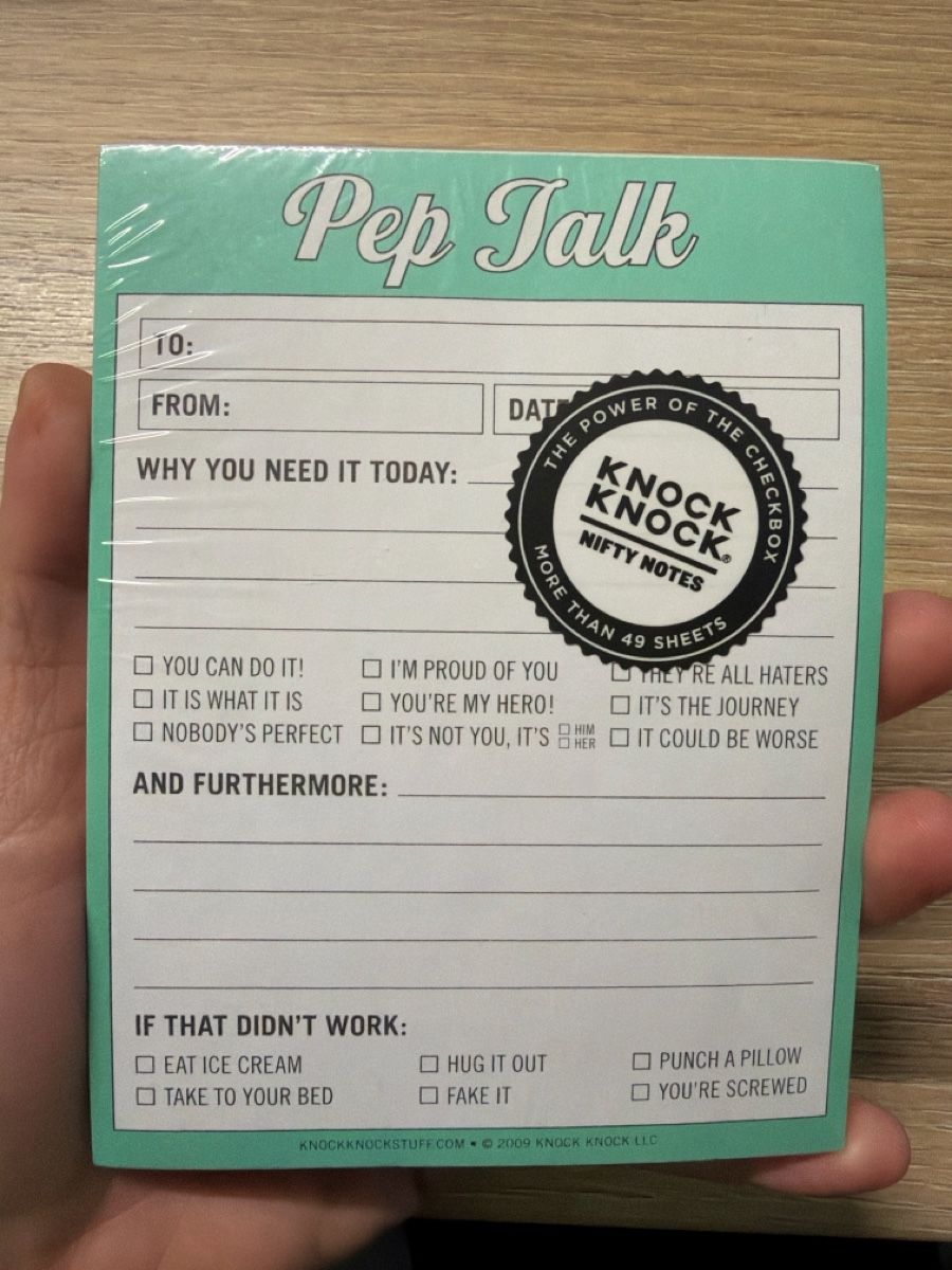 Blocs de correspondance: Notizblock Pep Talk Knock Knock Nifty Notes – Neuf avec emballage d'origine à Schaffhausen par sam_8jng
