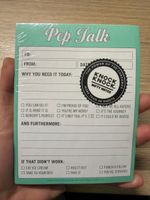 Notizblock Pep Talk Knock Knock Nifty Notes
