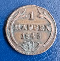 Kanton Schwyz 1 Rappen 1843 schön!