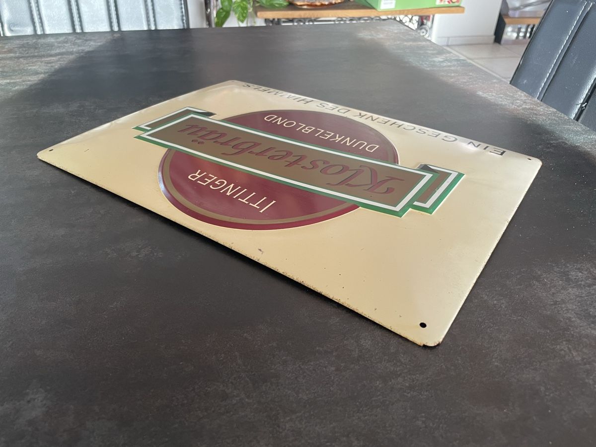 Insegne: Plaque Publicitaire Bière Ittinger Klosterbräu – Usato da Vallamand venduto da Bricbracbroc82 3