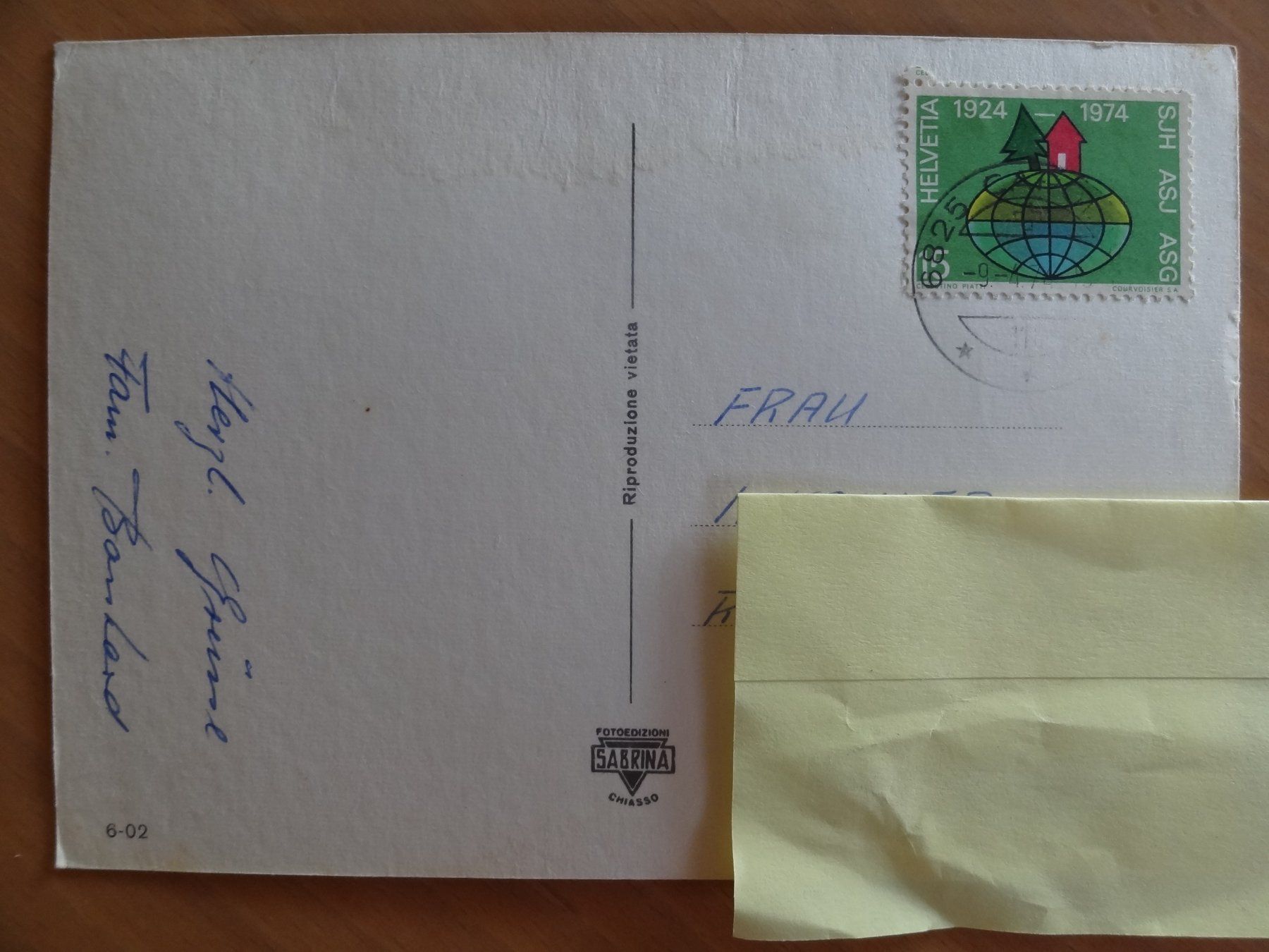 Cartoline postali: Mendrisio - TI - 1974 – Usato da St Léonard venduto da Riglin 1