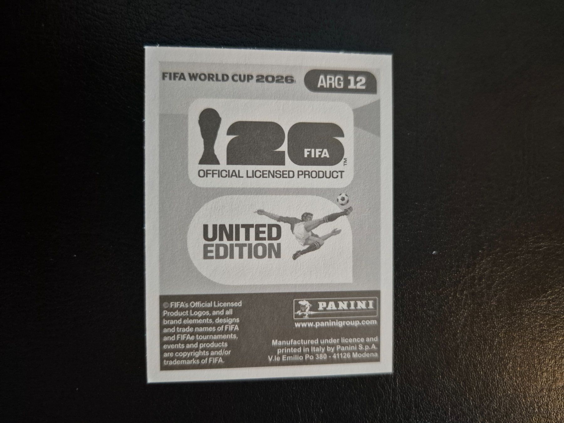 Panini Carte collezionabili: Panini WM 26 ARG 12 – Nuovo (secondo la descrizione) da Rorschacherberg venduto da AJ3108 1