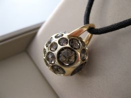 Pendentif Pomellato Harem - en Or Rose et Quartz Fumé.