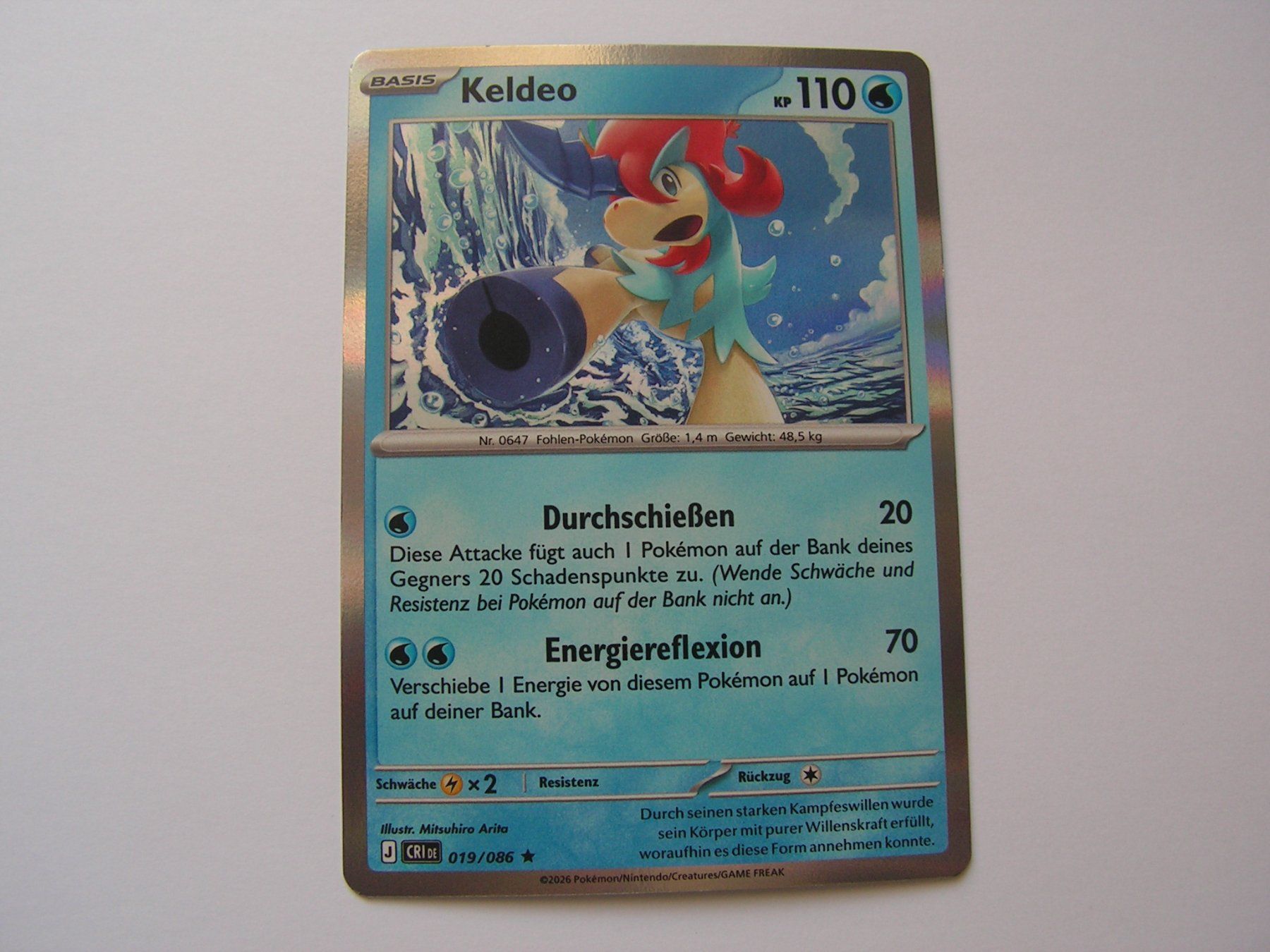 Pokémon Sammelbilder & Trading cards: Keldeo 019/086 Wachsendes Chaos – Neu (gemäss Beschreibung) aus Aesch BL von Hansboeni