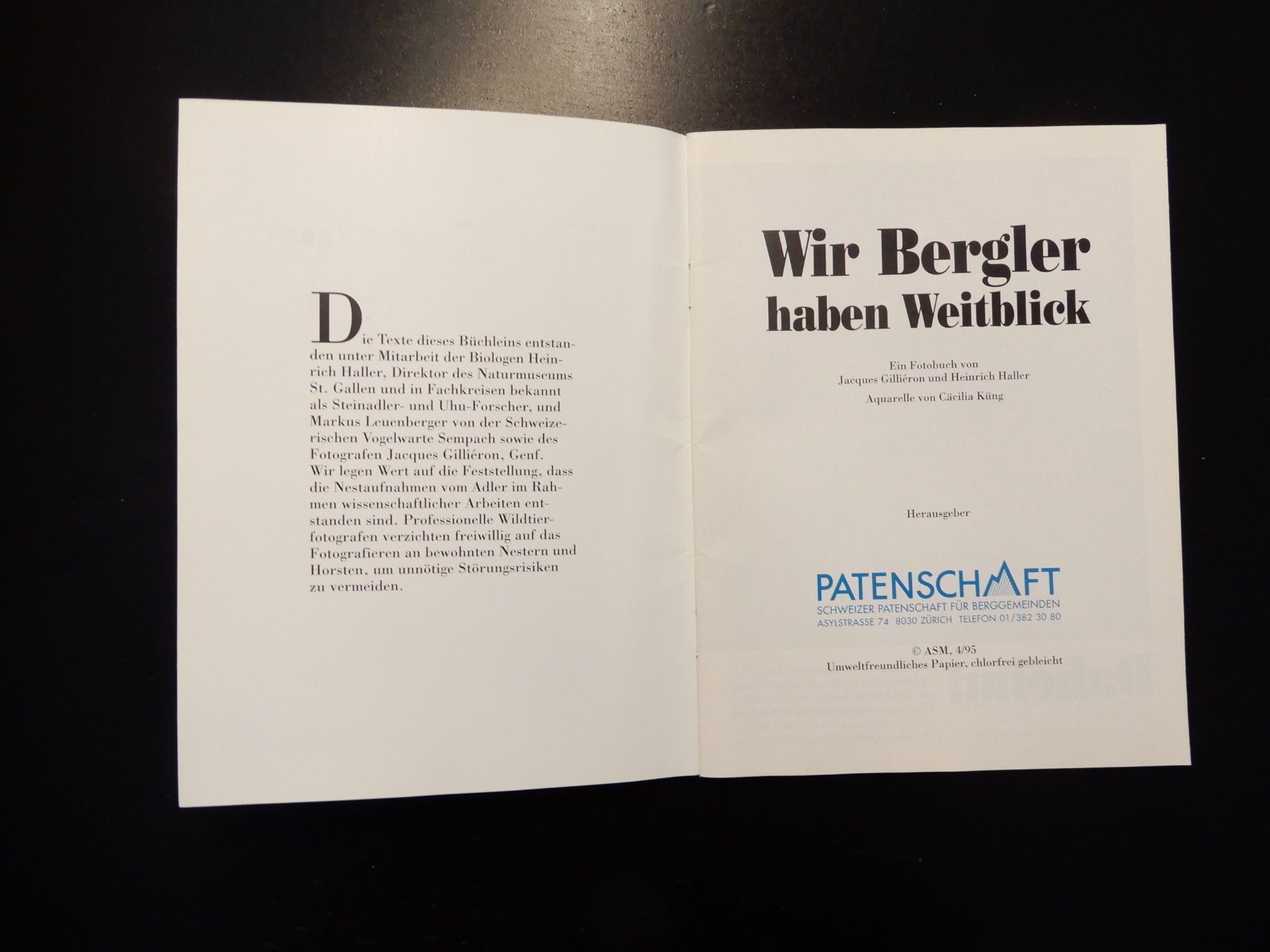 Bücher: "Wir Bergler haben Weitblick" - 1995 – Gebraucht aus Erstfeld von Mario_boe0 1
