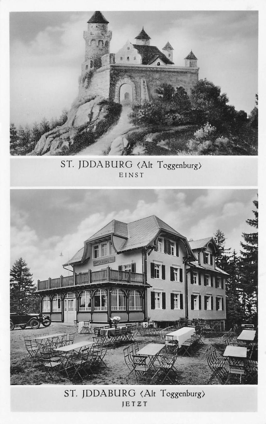 Cartoline postali: St. Jddaburg alt Toggenburg – Usato da Biasca venduto da Blenio71