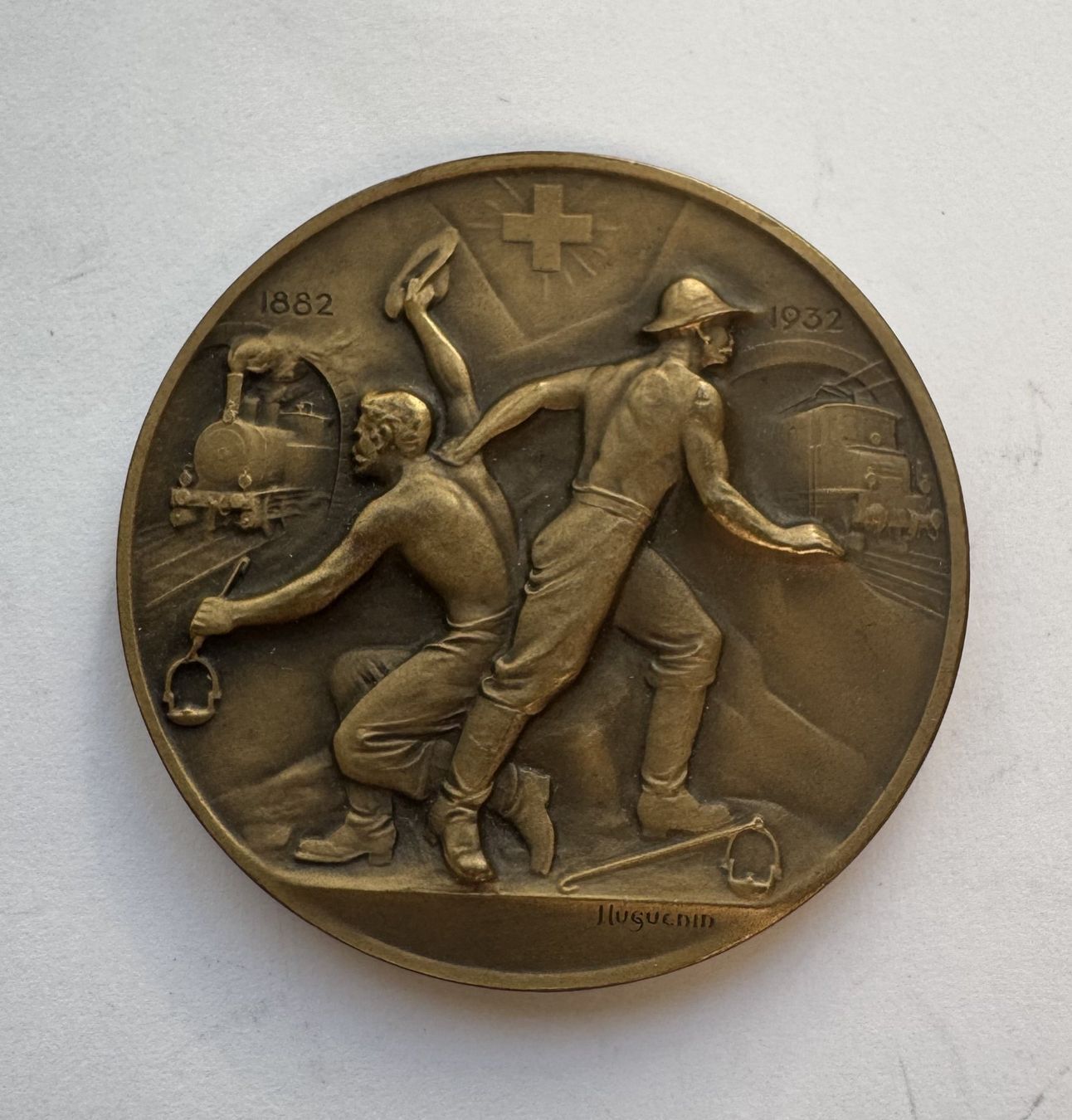 Medaglie: 1932 Medaille 50 Jahre Gotthard unz – Nuovo (secondo la descrizione) da Kirchberg SG venduto da Helveticus00