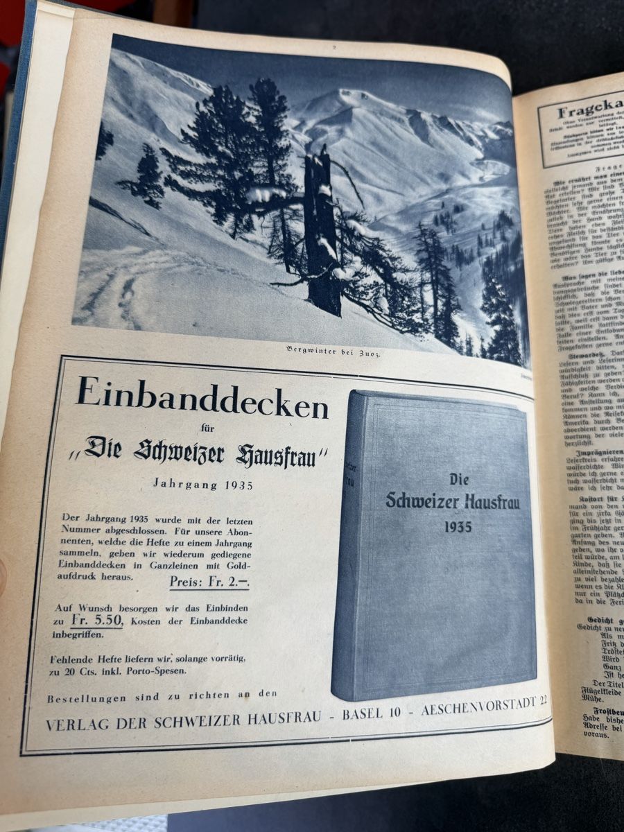 Bücher: Die Schweizer Hausfrau 1936 – Gebraucht aus Riehen von Pcat 1