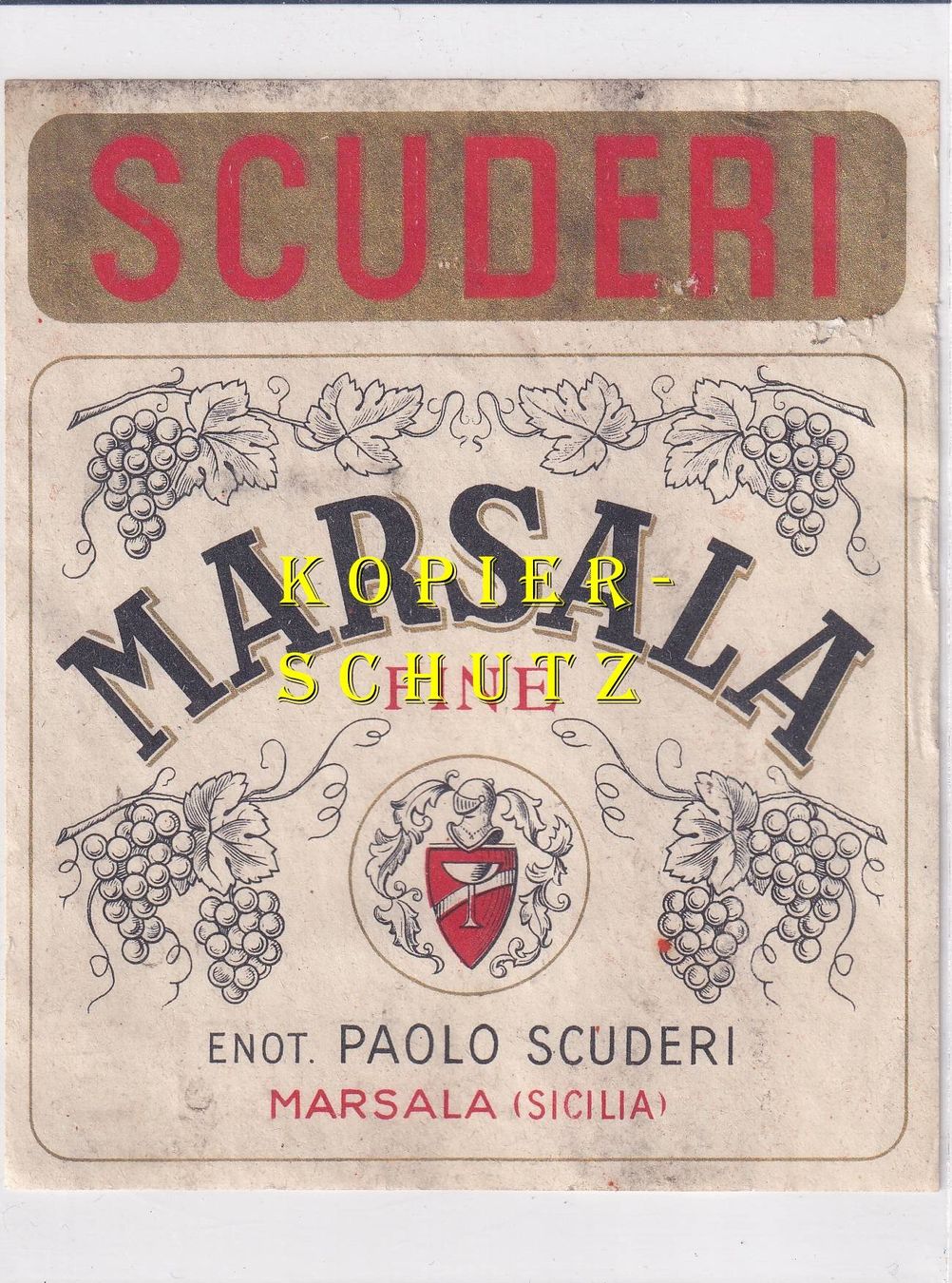 Carta: Etikette - Marsala Fine /bd – Usato da Hombrechtikon venduto da Rudolf07