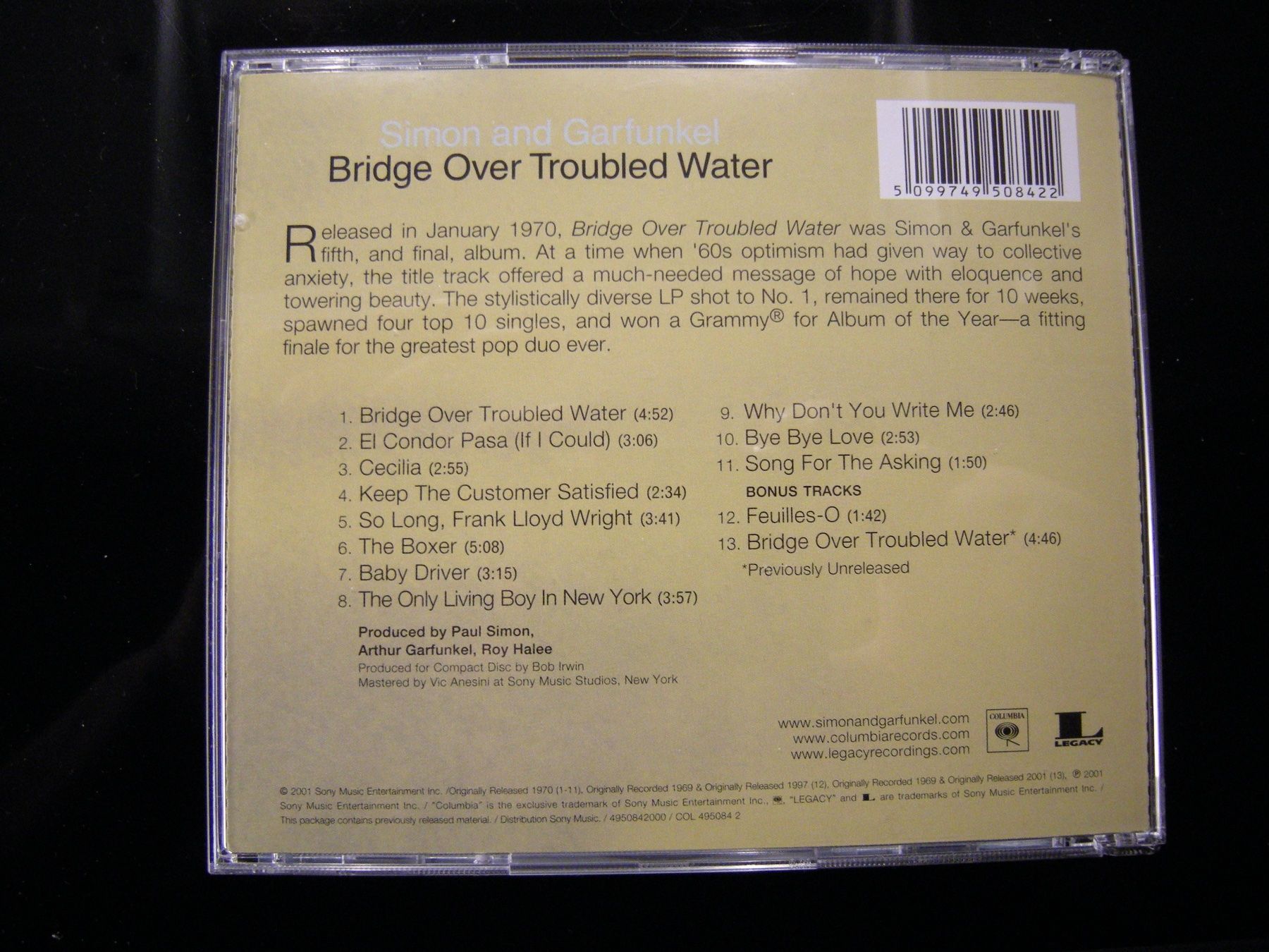 CD: SIMON & GARFUNKEL - Bridge over troubled Water – Usato da Basel venduto da Ceebee62 1