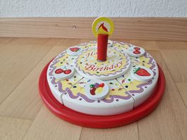 Holzgeburtstagstorte Kinderküche Holzspielzeug Dekoration
