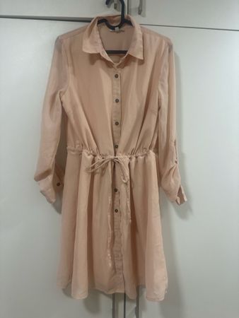Shirt dress light pink size M good condition