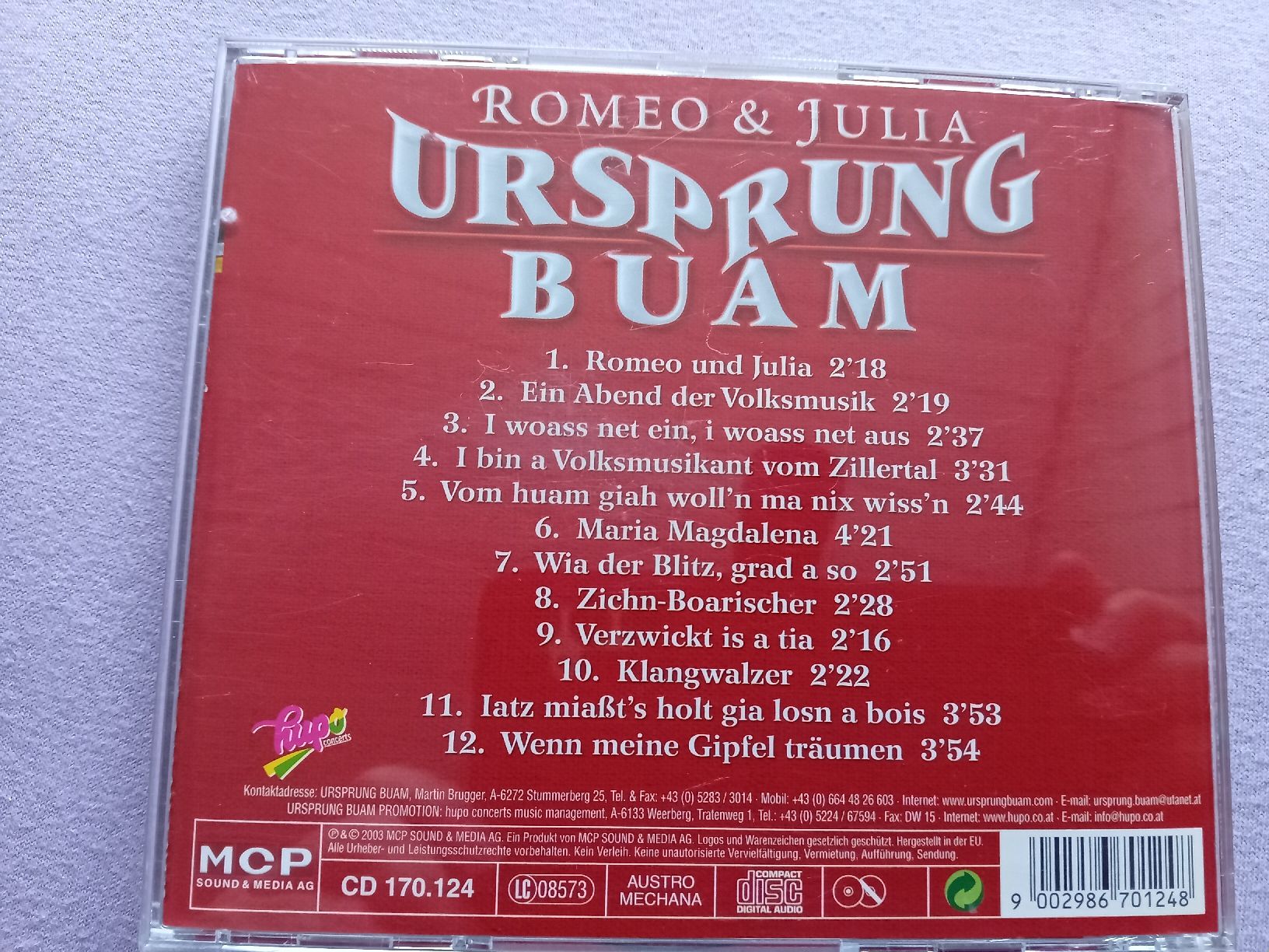 CDs: 2 CDs Ursprung Buam – D'occasion à Witterswil par hele04 2
