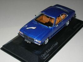 Opel Rekord Coupé 1975 blau metallic * Minichamps 1:43