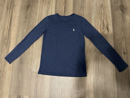Ralph Lauren Longsleeve blau/navy Gr. XS - Baumwolle