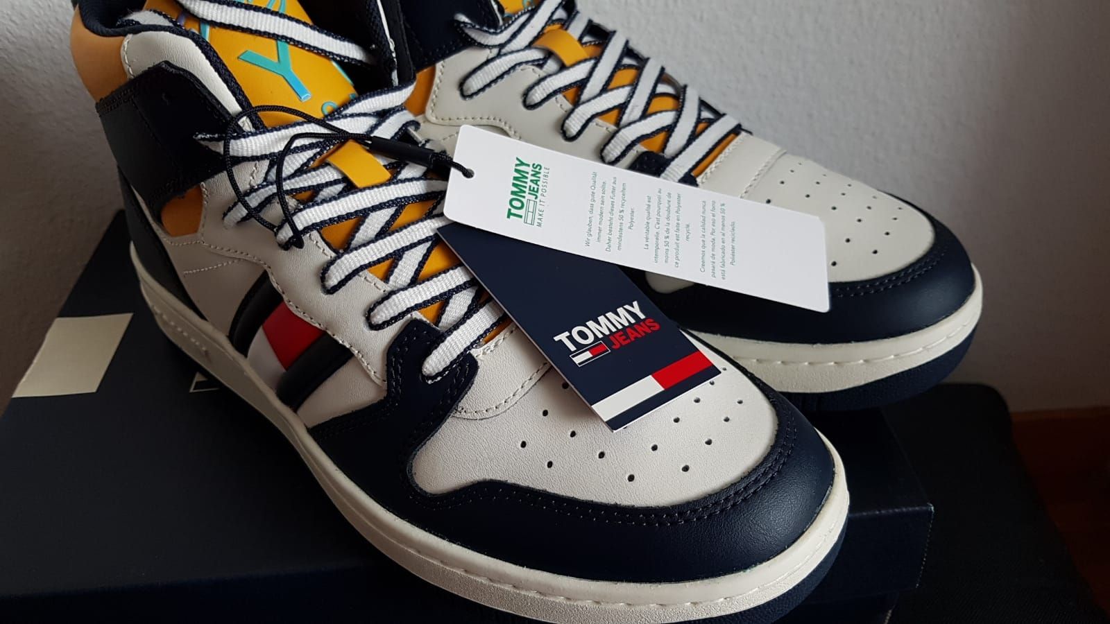 Tommy Hilfiger Scarpe da uomo: Tomy Hilfiger Mid Basket Gr.41,Leder. – Nuovo e nell'imballaggio originale da Zürich venduto da ata_c8nh 4