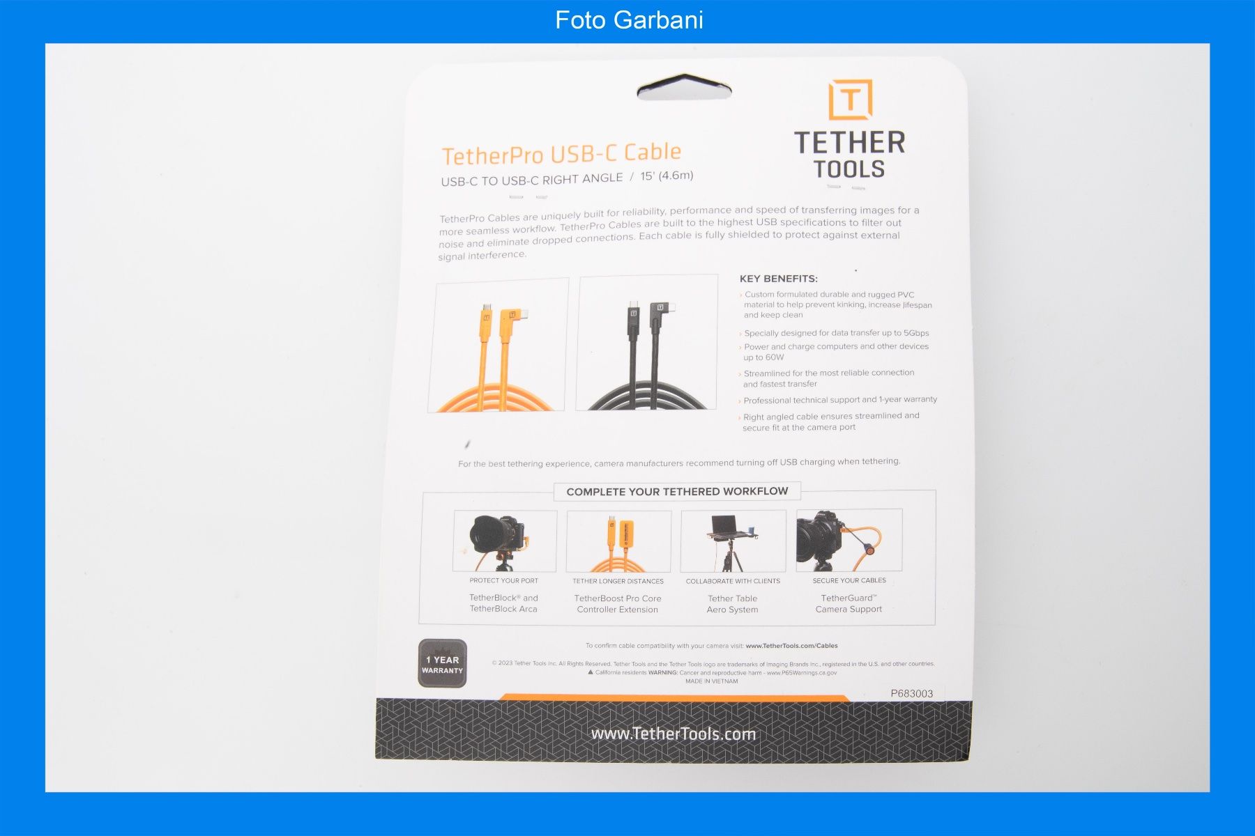 Kabel: Tether Tools USB-C – Neu und originalverpackt aus Muralto von FotoGarbani 1