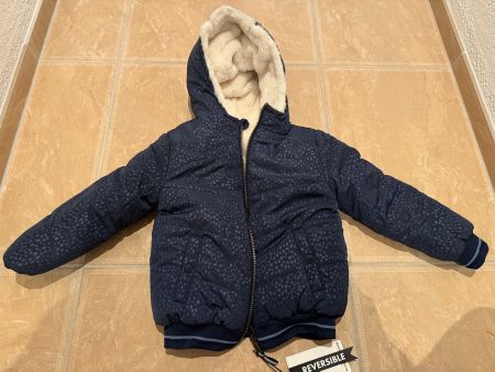 WE neue warme Wendejacke, 5-6J 110-116 NP 90 Fr