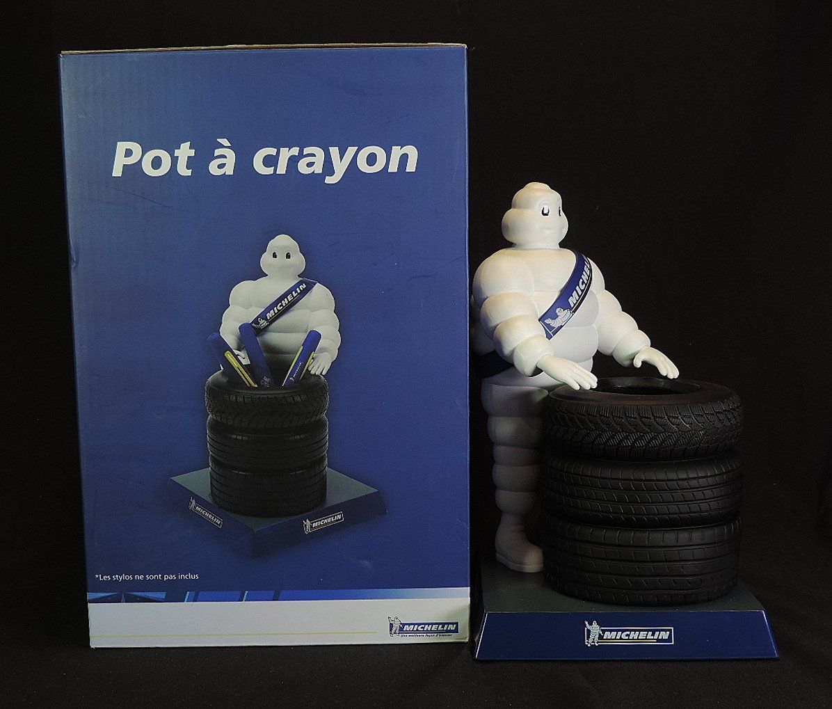 Statuette: Michelin Männchen Figur, Bibendum, Werbung – Nuovo e nell'imballaggio originale da Duggingen venduto da roterbambus 1