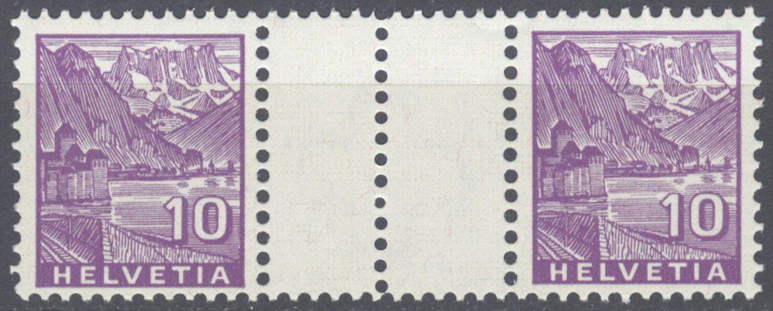 Tutti i francobolli: Zwischensteg S44 ** postfrisch, SBK 20.00 – Nuovo (secondo la descrizione) da Uster venduto da giorgiotr