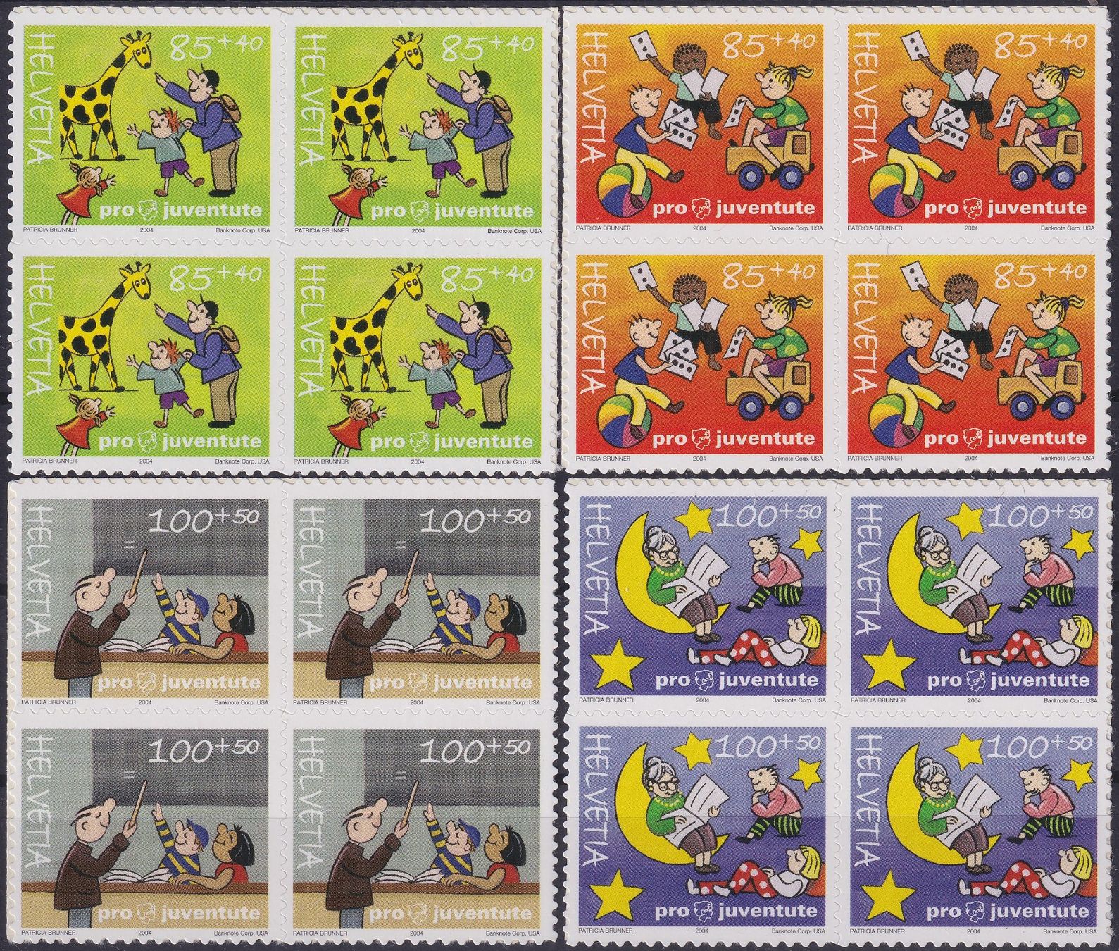 Tutti i francobolli: 2004 J373B-J376B Viererblock-Serie postfrisch ** Kat: 184.- – Usato da Sursee venduto da Luzernerraute