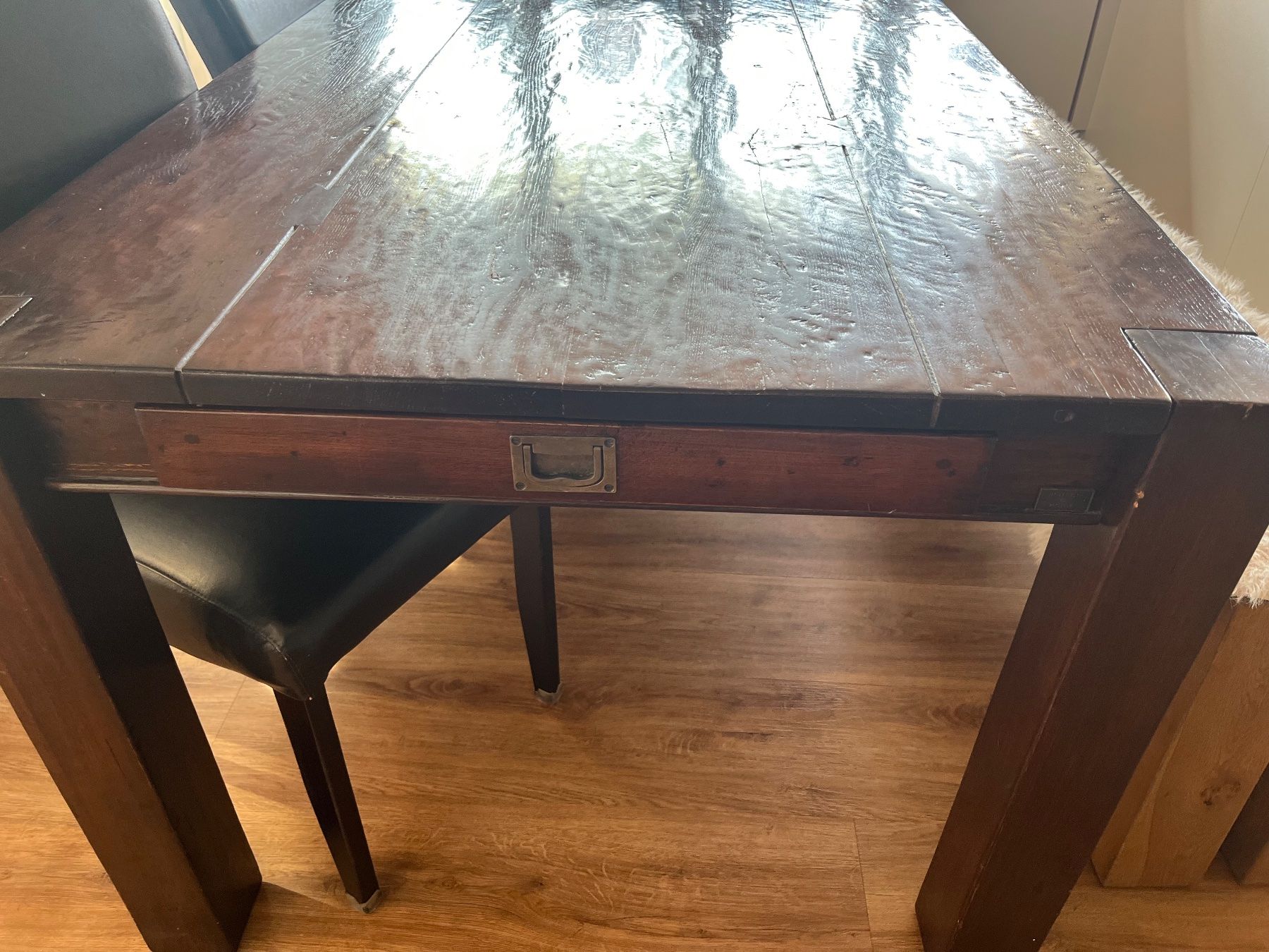Tables: Massiver Esstisch Holz – D'occasion à Wagen par CaSu