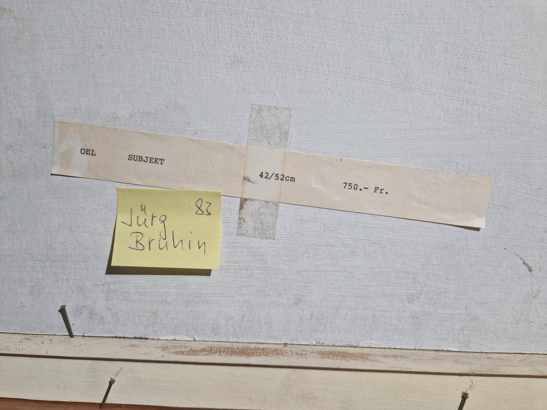 Dipinti: Jürg Bruhin 83 Gemälde moderne Kunst – Usato da Seedorf BE venduto da Stibutz 5