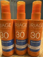 3 sprays solaires Uriage Bariésun SPF30 200ml neuf