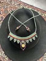 Handgemachte Makramee Halskette, Modeschmuck, Unikat!