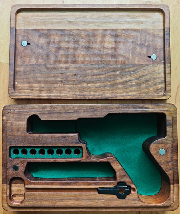 Tiro a segno: Luxus Schatulle Holz für Pistole Luger Parabellum 08! Neu! – Nuovo (secondo la descrizione) da Rüti ZH venduto da Sarah0406 2