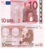 10 Euro X Deutschland E005 signatur trichet unc