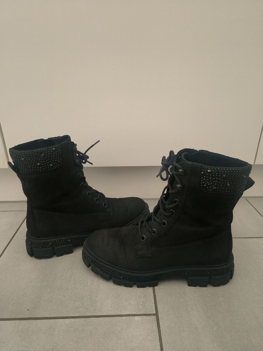 Scarpe da donna: Stiefel schwarz - glitzer – Nuovo (secondo la descrizione) da Wetzikon ZH venduto da l.notar 4