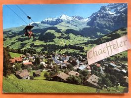 Ansichtskarte Adelboden Berner Oberland Sesselbahn gelaufen