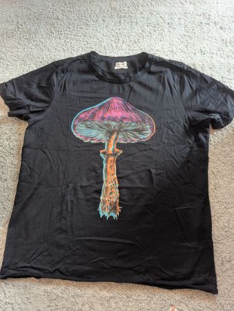 Paul Smith Magic Mushroom shirt, Grösse L, Schwarz