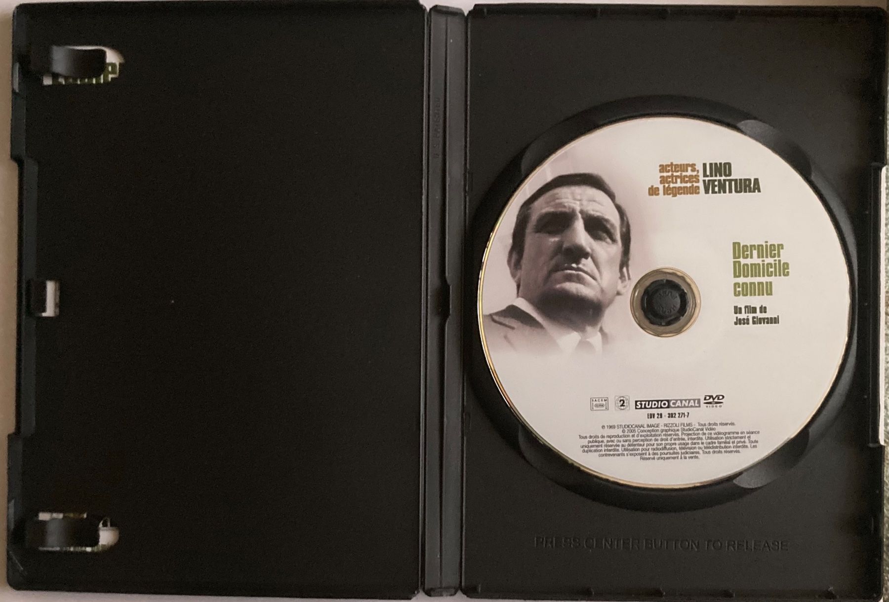 Tutti i DVDs: LINO VENTURA - DERNIER DOMICILE CONNU – Usato da Poliez-Pittet venduto da Newtown-Records 2