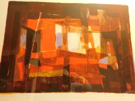 134/150 Schöne Lithographie Hans "Hafor" Forster. Signiert