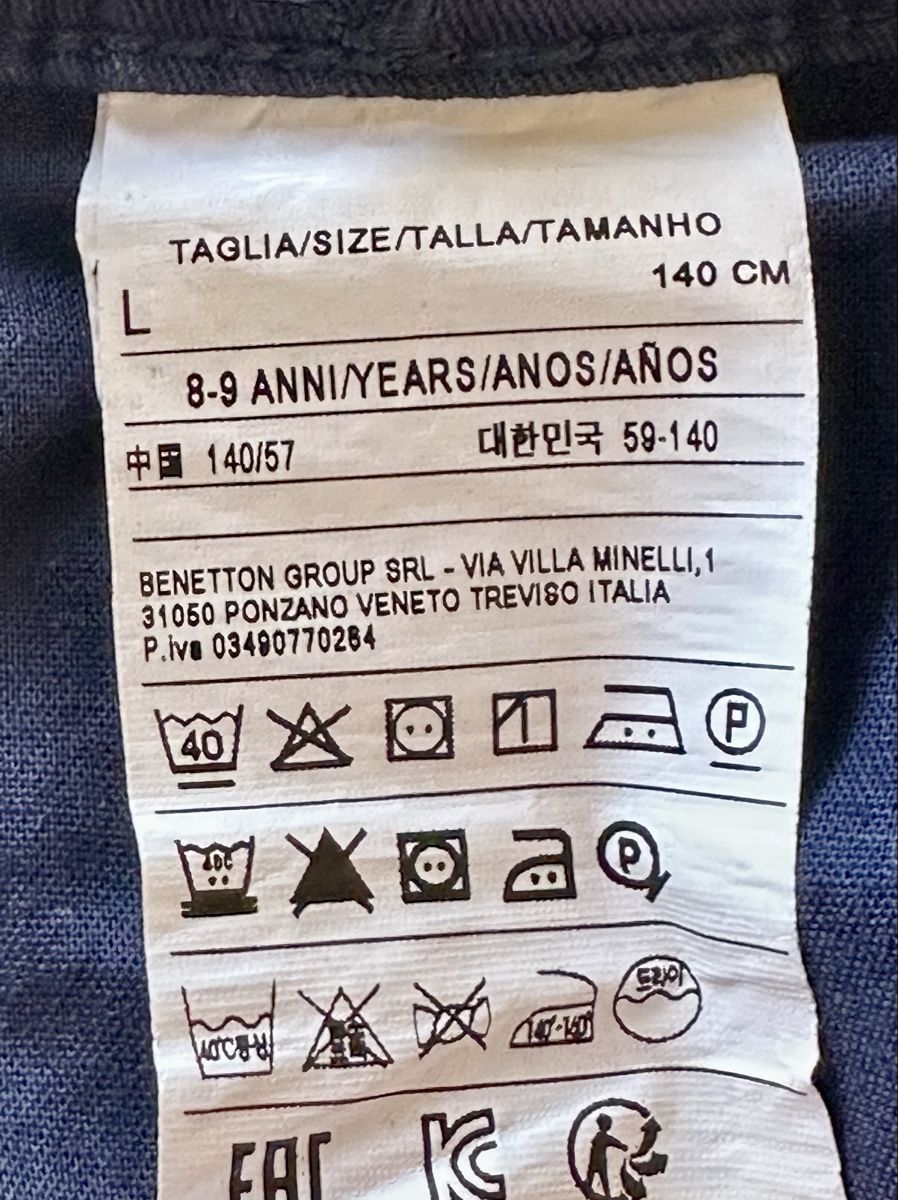 Benetton Pantaloni: Pantalone in cotone Benetton – Usato da Castel San Pietro venduto da Moregi 3