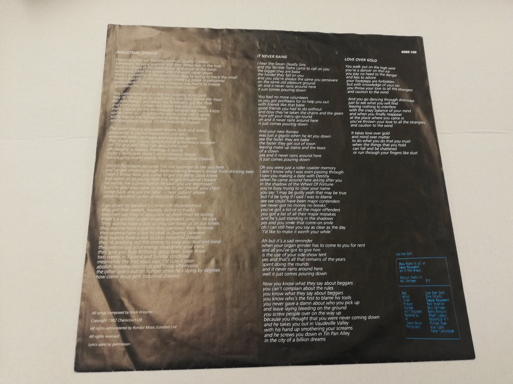 Dischi in vinile: DIRE STRAITS - LOVE OVER GOLD – Usato da Bern venduto da Vinylsound.ch 2