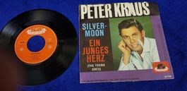 Peter Kraus - Silver-Moon / Ein junges Herz  Vinyl Single 45