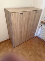Schuhschrank Buche hell mit 6 Regalböden 2 Türen