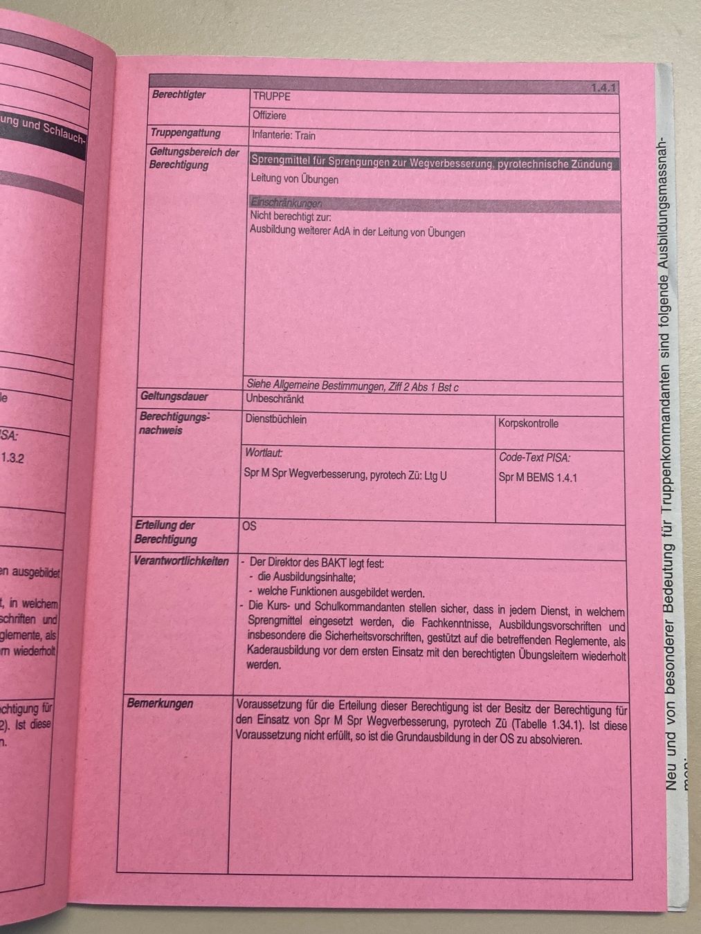 Bücher: Reglement Einsatz Munition mit Sprengwirkung Schweizer Armee – Gebraucht aus Brütten von Hst1 5