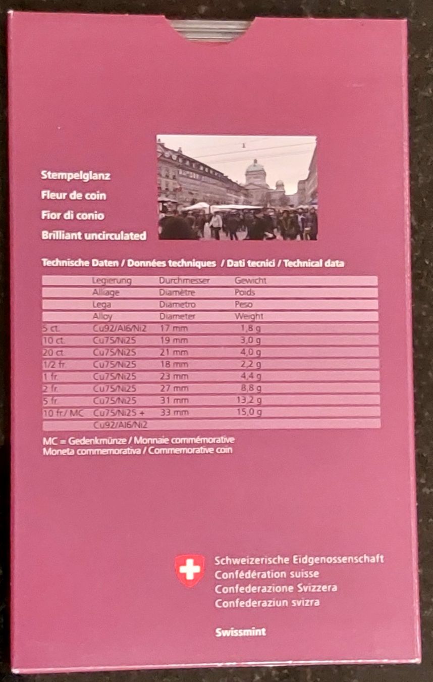 Tutti le monete: CH - Münzsatz 2011 stgl – Nuovo e nell'imballaggio originale da Arch venduto da moneyswiss 3
