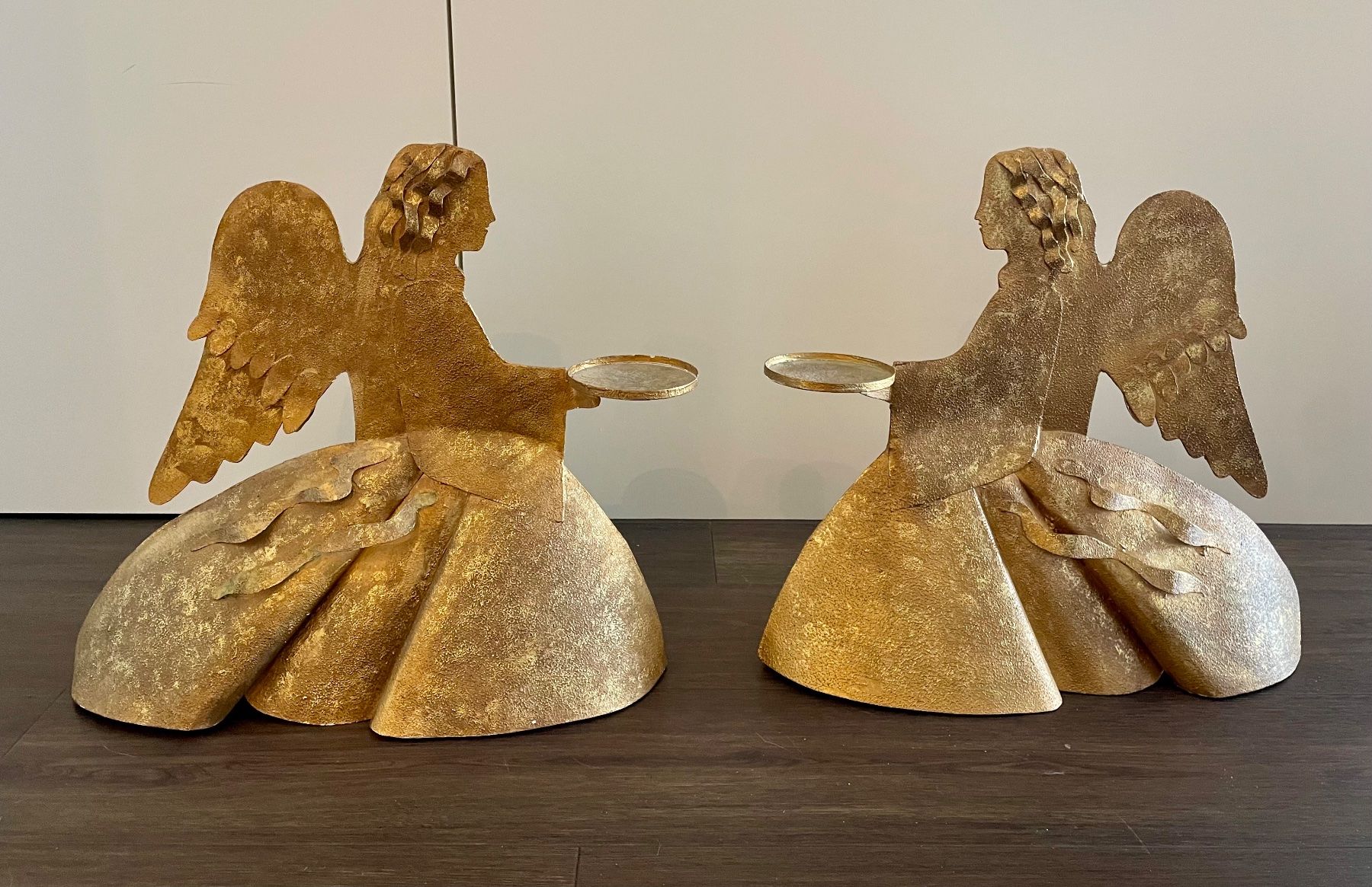 Statuette: 2er Set Engelsfiguren - 50cm hoch aus Messing – Nuovo (secondo la descrizione) da Sutz venduto da Solution