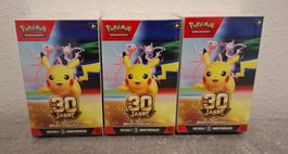 3 Pokemon 30 Jahre Boosterbundle 18 Boosterpacks neu deutsch