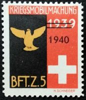 Soldatenmarke 2.WK, Brieftaubenzug 5, Aufdr, Wi Bft 8