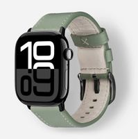 BANDWERK Apple Watch Armband 46/45mm, Leder, neu, oliv