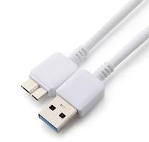 MicroUSB 3.0 zu USB Kabel, Weiss