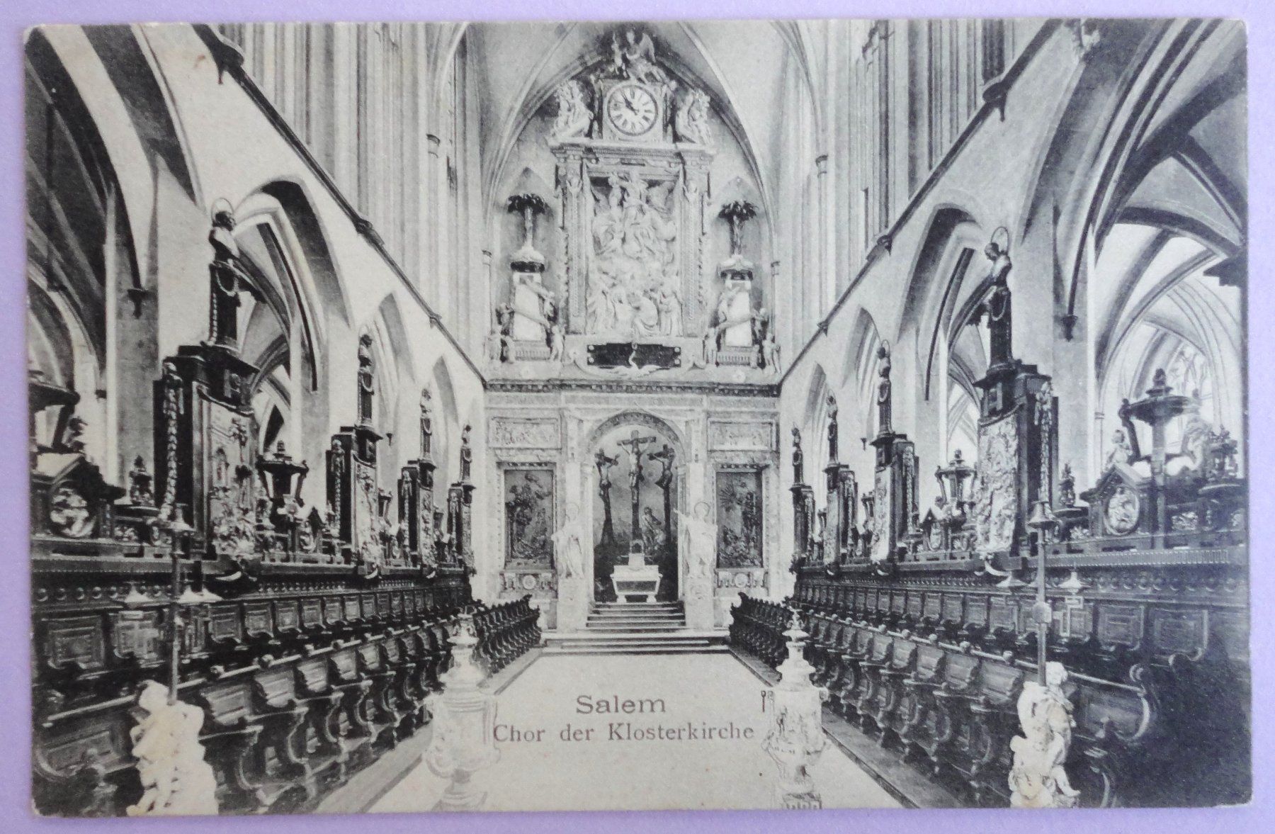 Ansichtskarten: Salem, Chor der Klosterkirche – Gebraucht aus Fétigny von Billy2miny