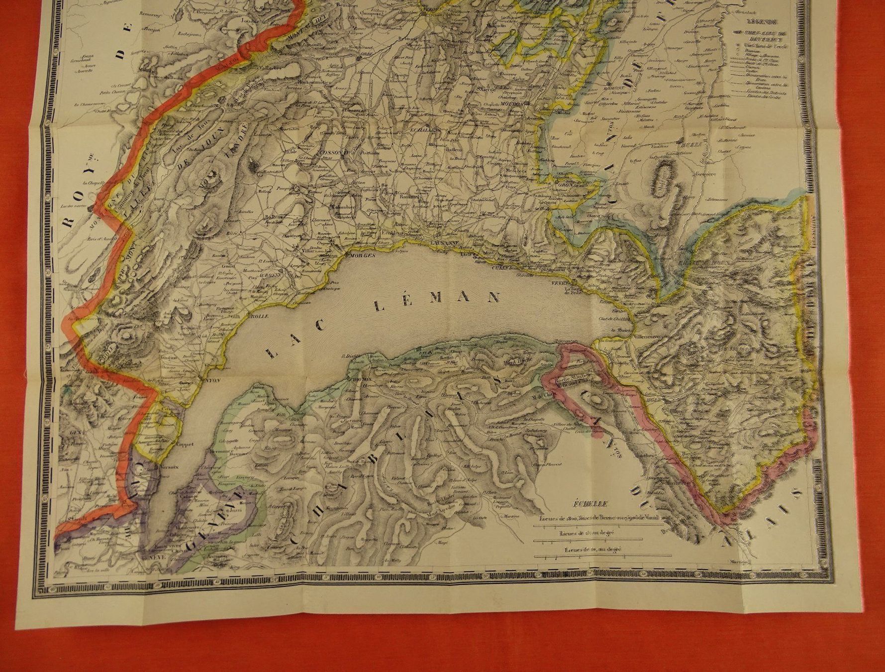Landkarten & Atlanten: CANTON DE VAUD CARTE 1847 – Gebraucht aus Grüningen von Kartensammler 3
