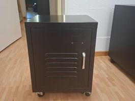 Rollcontainer schwarz Metall